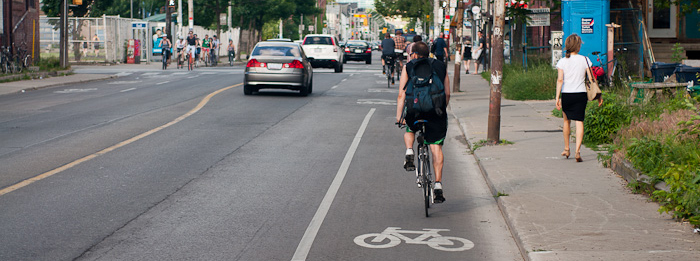 faixa de bicicleta no canadá